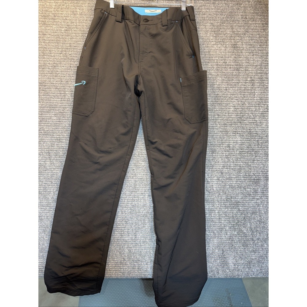 Amazon Flex Pants Men's Size Medium Black Cargo Stretch Logo Uniform 32-34 Waist